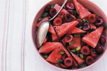 Cherry and watermelon salad