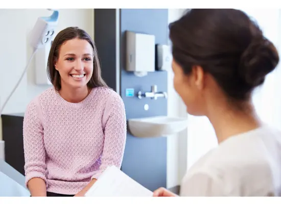 Woman Having a Heart Check