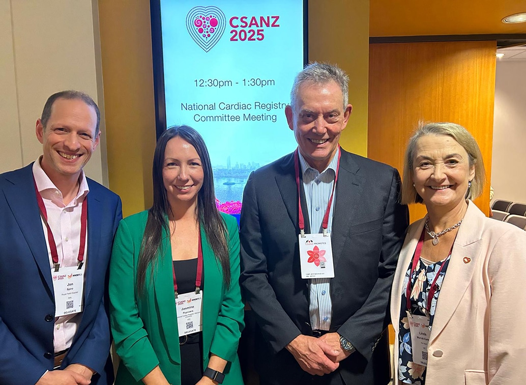 Prof Linda Worrall-Carter and a National Cardiac Registry representative launch a new report examining differences in PCI care for women and men in Australia.